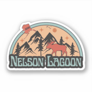 Nelson Lagoon, Alaska-Sticker Aufkleber