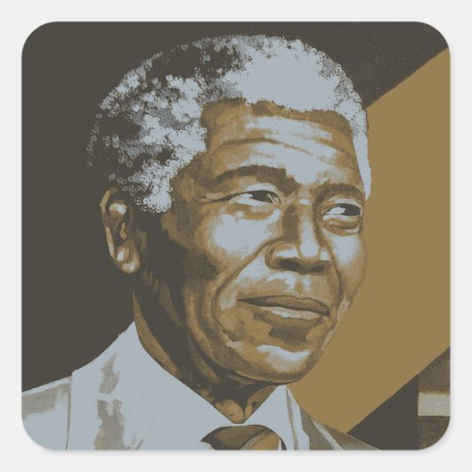 Nelson Mandela Afican Hero UNIA Sticker (Vorderseite)