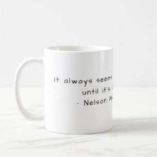 Nelson Mandela - unmöglich Kaffeetasse