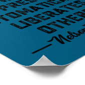 Nelson Mandela's Motivational Quote Poster (Ecke)