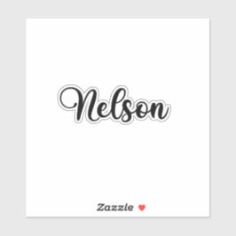 Nelson Name - Handgeschriebene Kalligrafie Aufkleber