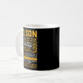 Nelson Name Shirt D Nelson Last Name  Kaffeetasse (Vorderseite Links)