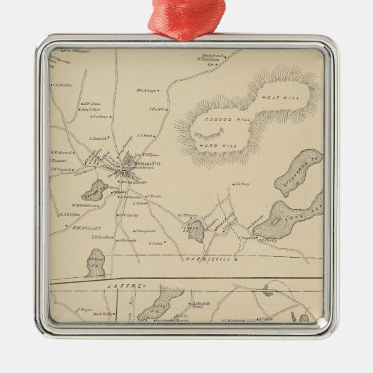 Nelson, Rindge Ornament Aus Metall (Vorne)