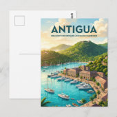 Nelson’s Dockyard Antigua und Barbuda Postkarte (Vorne/Hinten)