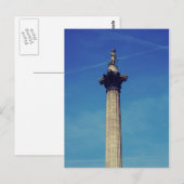 Nelsons Column London Postkarte (Vorne/Hinten)