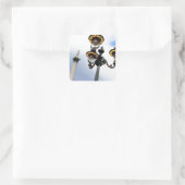 Nelson's Column London Quadratischer Aufkleber (Tasche)