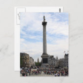 Nelson's Column, Trafalgar Square Postkarte (Vorne/Hinten)