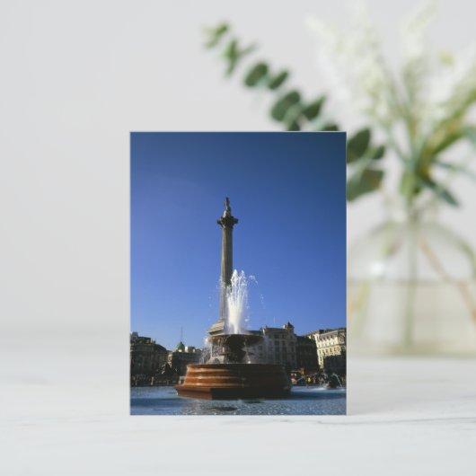 Nelsons Column Trafalgar Square Postkarte (Stehend Vorderseite)