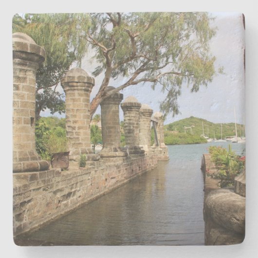 Nelson's Dockyard Antigua Square Coaster Steinuntersetzer (Vorderseite)