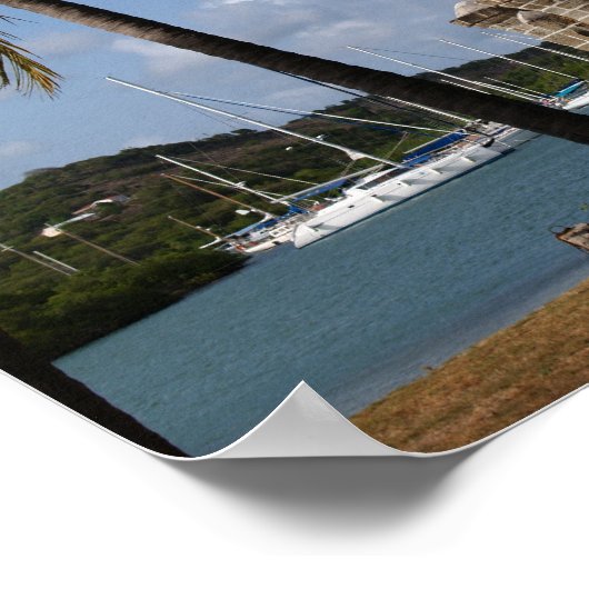 Nelson's Dockyard in Antigua Canvas Print Poster (Ecke)
