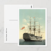 Nelsons HMS-Sieg Postkarte (Vorne/Hinten)