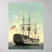 Nelson's HMS Victory Archival Print Poster (Vorne)