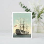 Nelsons HMS Victory Postkarte (Stehend Vorderseite)