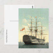 Nelsons HMS Victory Postkarte (Vorne/Hinten)