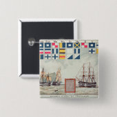 Nelsons Signal bei Trafalgar Button (Vorne & Hinten)