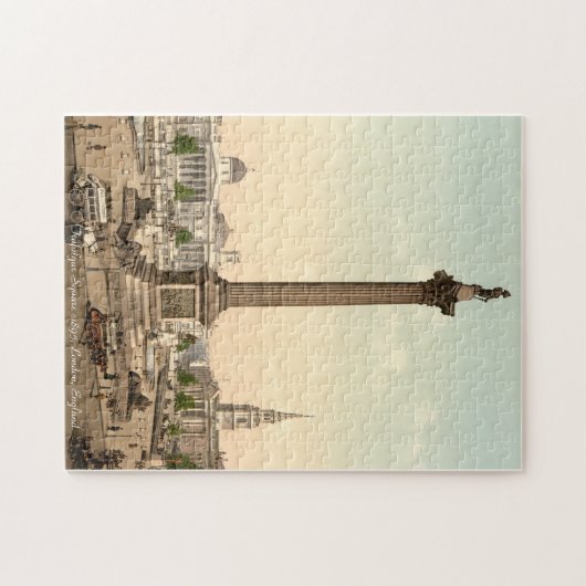 Nelsons Spalte, Trafalgar-Platz-London-Laubsäge Puzzle (Horizontal)