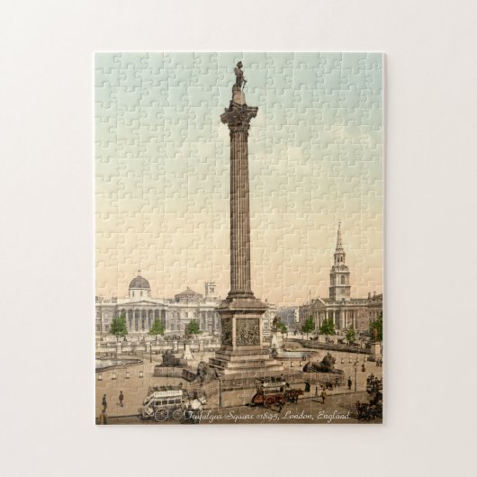 Nelsons Spalte, Trafalgar-Platz-London-Laubsäge Puzzle (Vertikal)