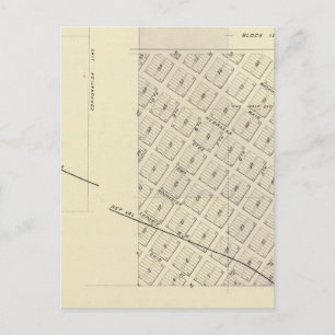 Nemaha Cy und Brock, Nebraska Postkarte