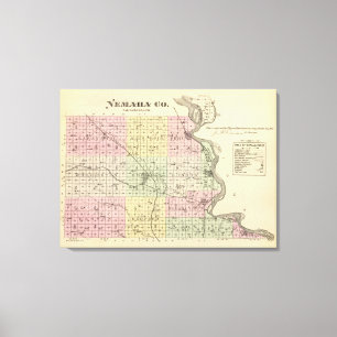 Nemaha Landkreis, Nebraska Leinwanddruck