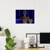 NEMEN / HYPER ANDROID MIT ANKH POSTER (Heimbüro)