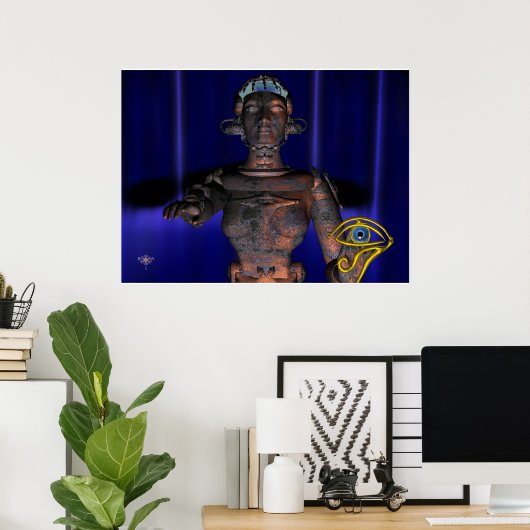 NEMEN / HYPER ANDROID MIT ANKH POSTER (Heimbüro)