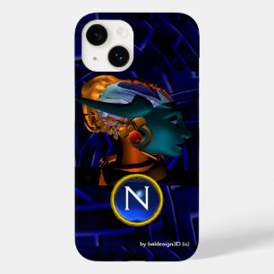 NEMEN/HYPER ANDROID, Monogramm der blauen Science Case-Mate iPhone Hülle