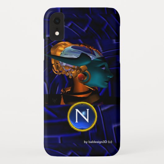 NEMEN/HYPER ANDROID, Monogramm der blauen Science Case-Mate iPhone Hülle (Rückseite)