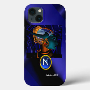 NEMEN/HYPER ANDROID, Monogramm der blauen Science iPhone 13 Hülle