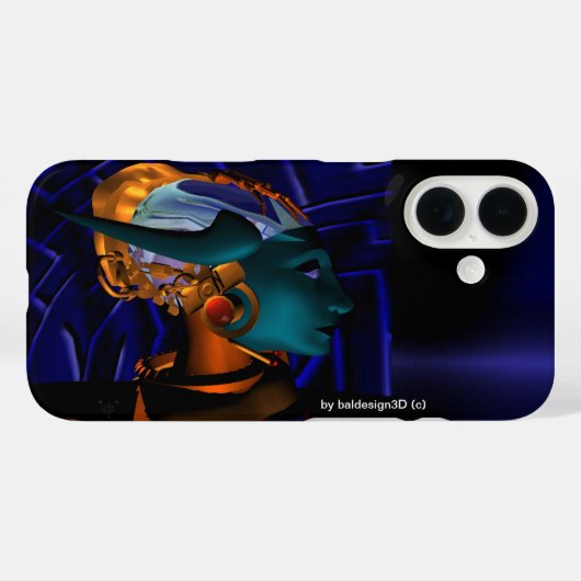 NEMEN / HYPER ANDROID PORTRAIT Case-Mate iPhone HÜLLE (Rückseite (Horizontal))