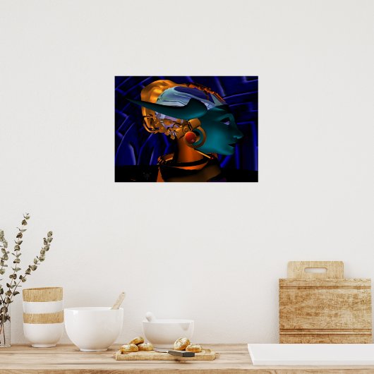 NEMEN / HYPER ANDROID PORTRAIT, Science Fiction Poster (Küche)