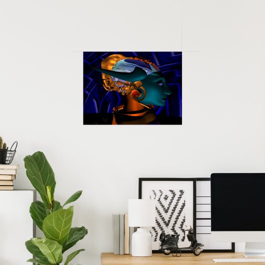 NEMEN / HYPER ANDROID PORTRAIT, Science Fiction Poster (Heimbüro)