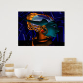 NEMEN / HYPER ANDROID PORTRAIT, Science Fiction Poster (Küche)