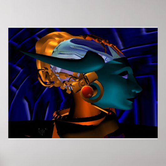 NEMEN / HYPER ANDROID PORTRAIT, Science Fiction Poster (Vorne)