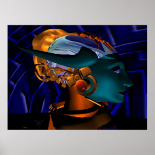 NEMEN / HYPER ANDROID PORTRAIT, Science Fiction Poster