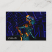 NEMES/Cybernetik, Maschinenbauingenieur, blau Visitenkarte (Rückseite)