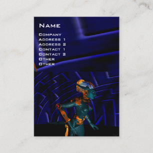 NEMES/Cybernetik, Maschinenbauingenieur, blau Visitenkarte