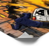 Nemesis - Ein Kaiju-Poster - Kunst von Matt Frank Poster (Ecke)