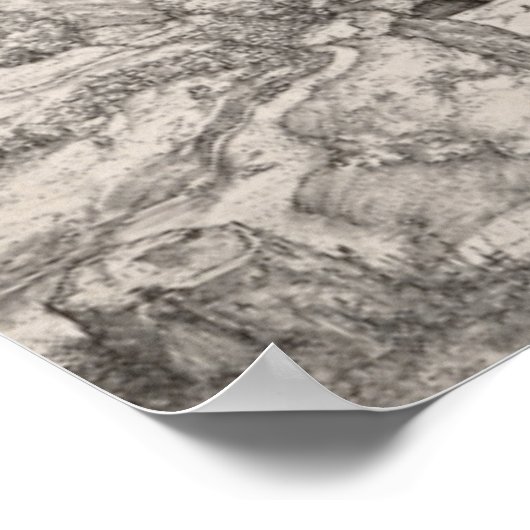 Nemesis, Gravur von Albrecht Durer Poster (Ecke)