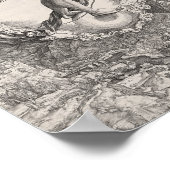 Nemesis, Gravur von Albrecht Durer Poster (Ecke)