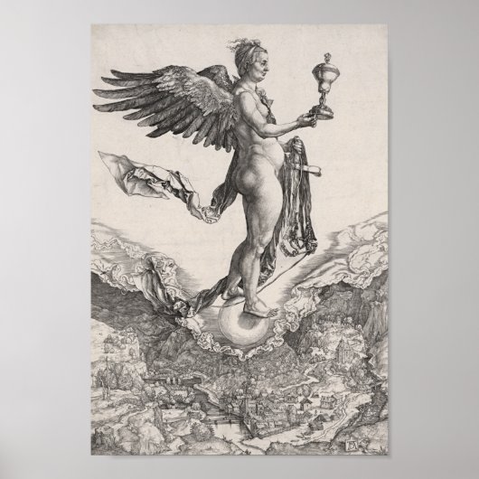 Nemesis, Gravur von Albrecht Durer Poster (Vorne)