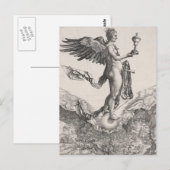 Nemesis, Gravur von Albrecht Durer Postkarte (Vorne/Hinten)
