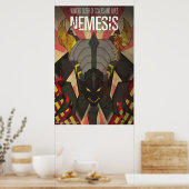 Nemesis Kaiju Poster - Kunst von James Biggie (Küche)