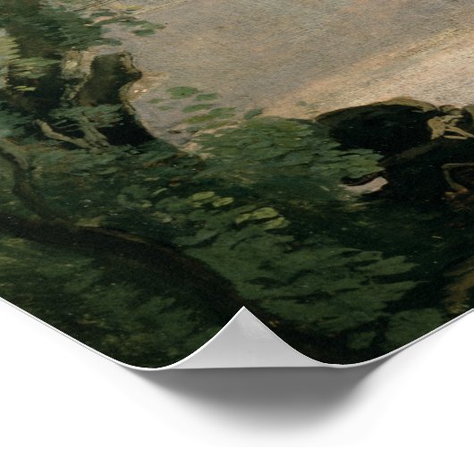 Nemi-See, 1843 Poster (Ecke)