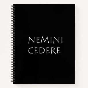 Nemini cedere notizblock