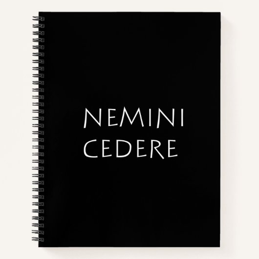 Nemini cedere notizblock (Vorderseite)