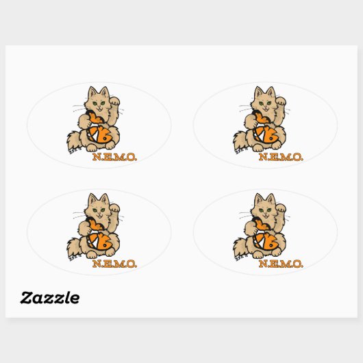 NEMO Car Stickler Ovaler Aufkleber (Blatt)