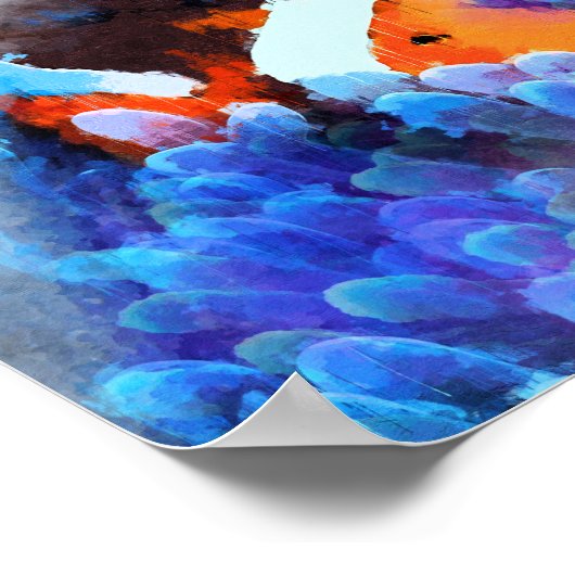 Nemo finden - Abstrakte Kunst unter Wasser Poster (Ecke)