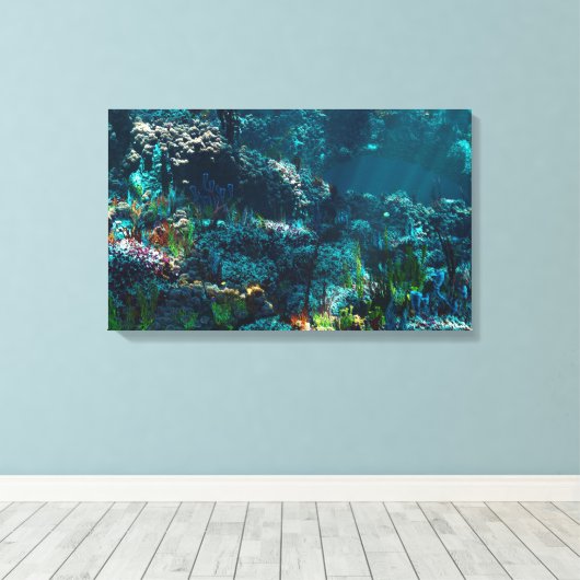 Nemo-Garten Leinwanddruck (Insitu (Holzboden))