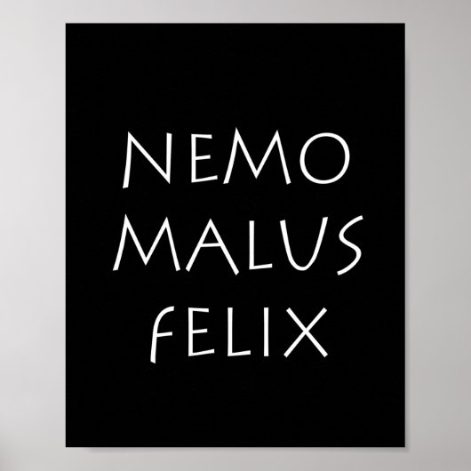 Nemo malus felix poster (Vorne)