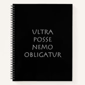 Nemo obligatoratur notizblock (Vorderseite)